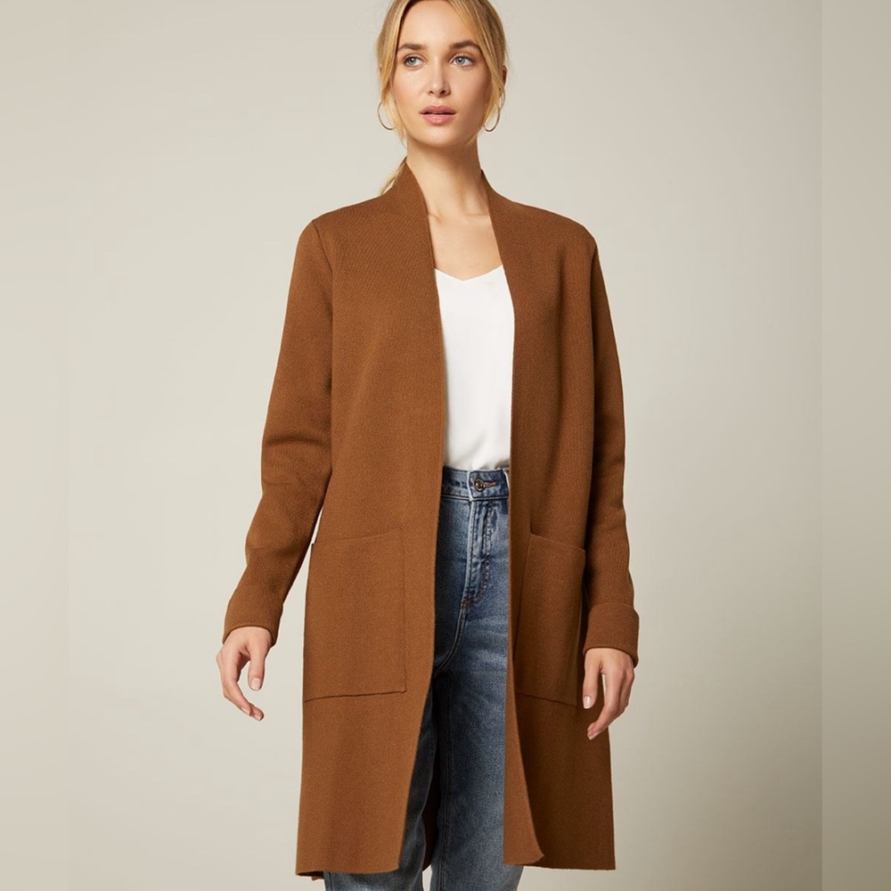 Novelti - Open-Front Sweater Coat